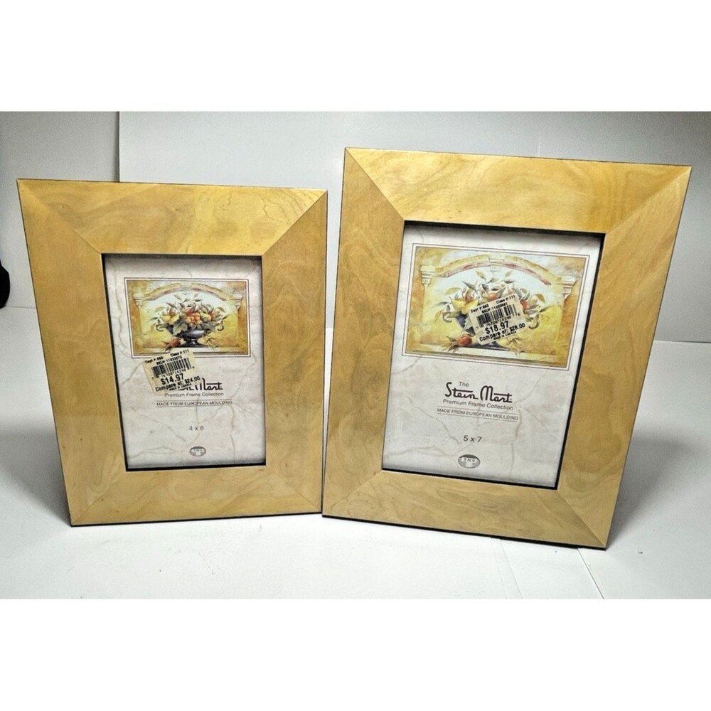 Lot of 2 Wood Picture Frames 4"x6" & 5"x7"‎ Stein Mart